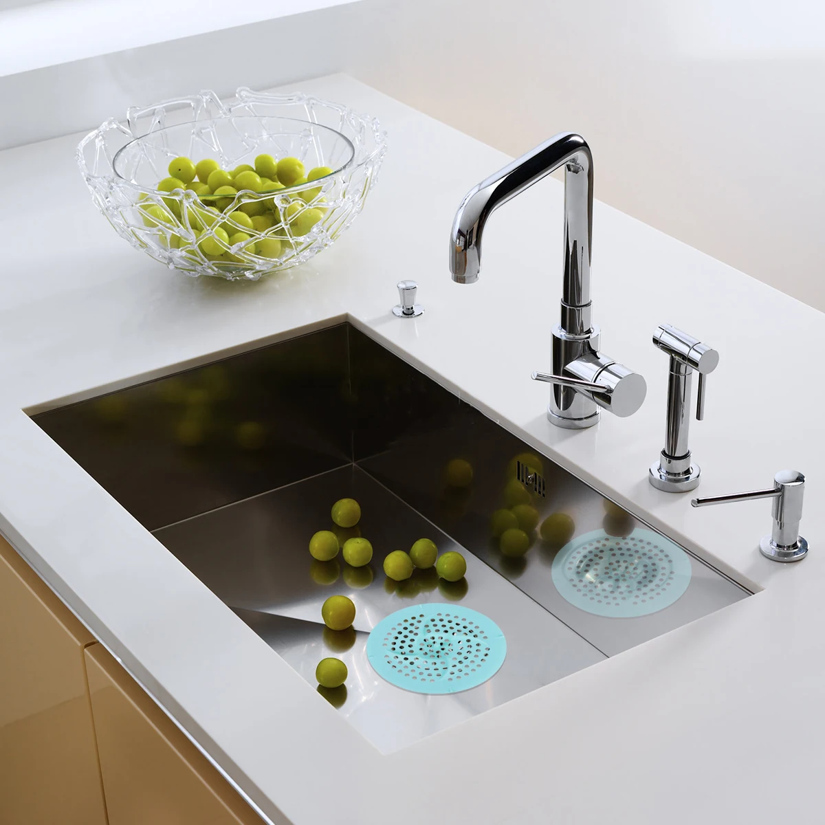 

2pcs Silicone Filter Sink Plug For Kitchen Bathroom Drain Odor Blocking Strong Adsorption Water Draining Bathtub