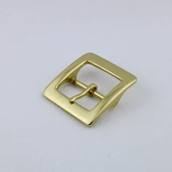 Leather Craft Hardware Solid Brass Center Bar Belt Buckle For Men BOR Finish 40mm Accessories For Leather Metal Buckle