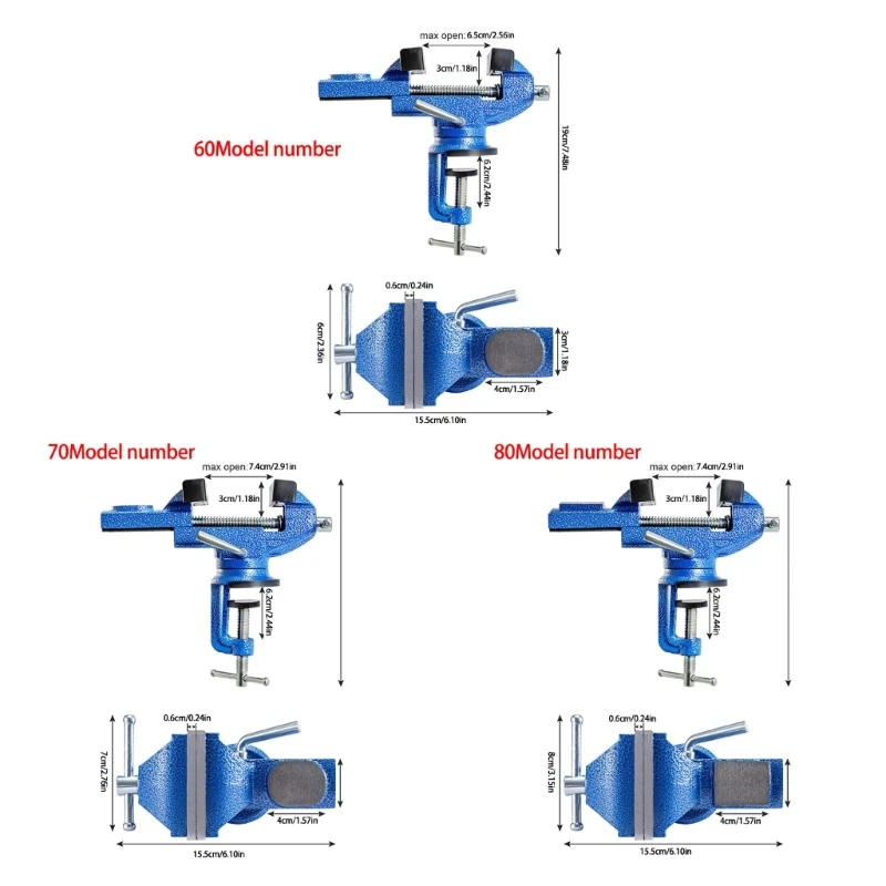 Bancos Bancos vaso Vise Jewelers Hobby Clamp Multifuncional CLAMP VISE