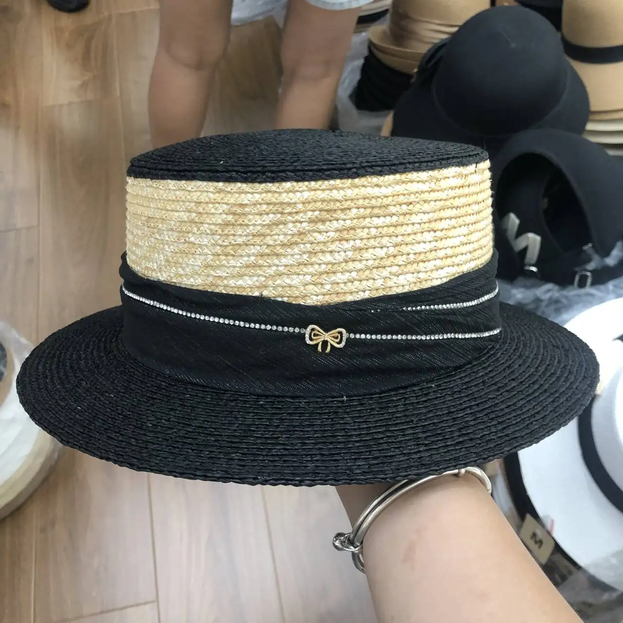 

Women's summer color matching hat sun hat beach hat French style fashion sun hat new style шляпа женская летня