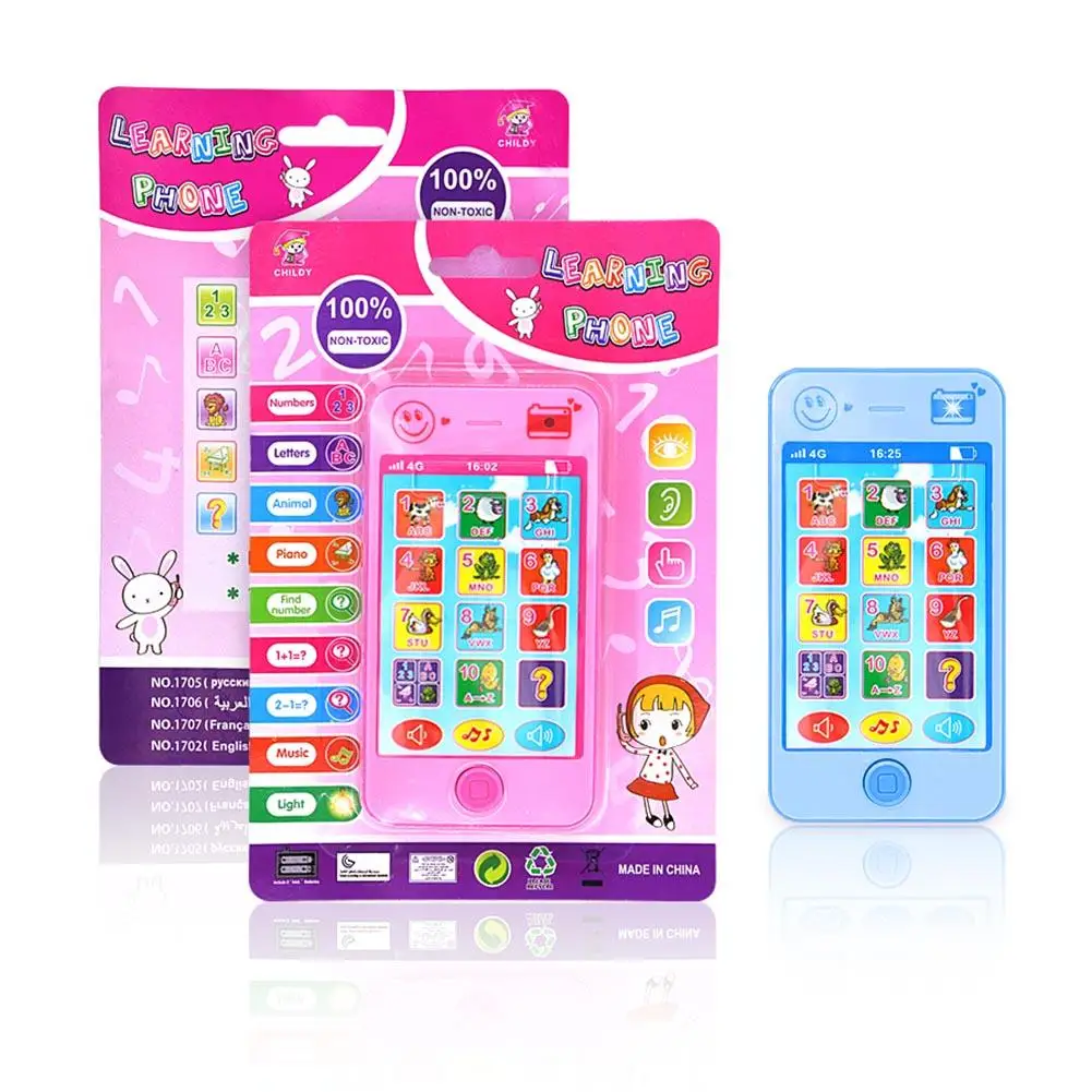 Baby Phone Toys Russian Telephone Teether Music Vocal Toy Early Educational Learning Machine Electronic Children Gift Baby Toy