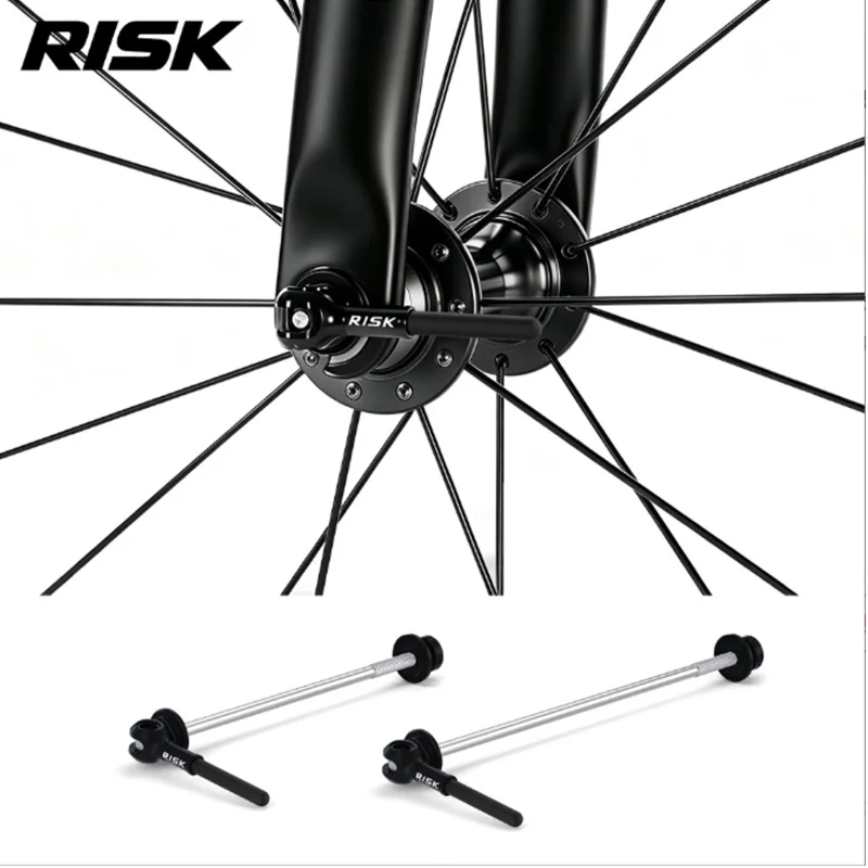 RISK Titanium Bicycle Quick Release Skewer, Front Rear Hub Skewer for Road Mountain Bike, Cycling Wheel Repair Accessories