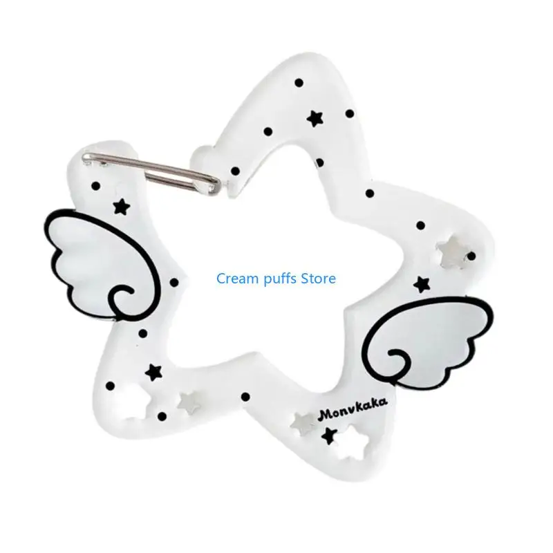 50LE Acrylic Wing/Star Carabiner Multifunctional Backpack Pendant Keychain