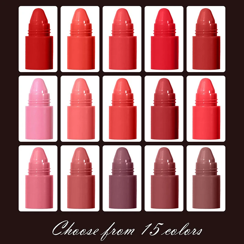 5 In 1 ผลไม้ Velvet Matte Long Lasting Highly Pigmented Moisturizing Lip Balm Smooth Application สําหรับริมฝีปากนุ่มชุดลิปสติก