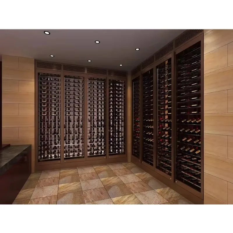 Stainless steel wine rack for wine cellar tissue