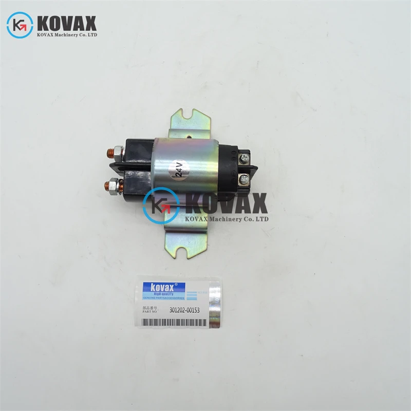 301202-00153 Flame-out solenoid valve For DL200 DL250 DL300 DL350-3 DL420 ​​DL450 DL500 Engine Excavator Parts