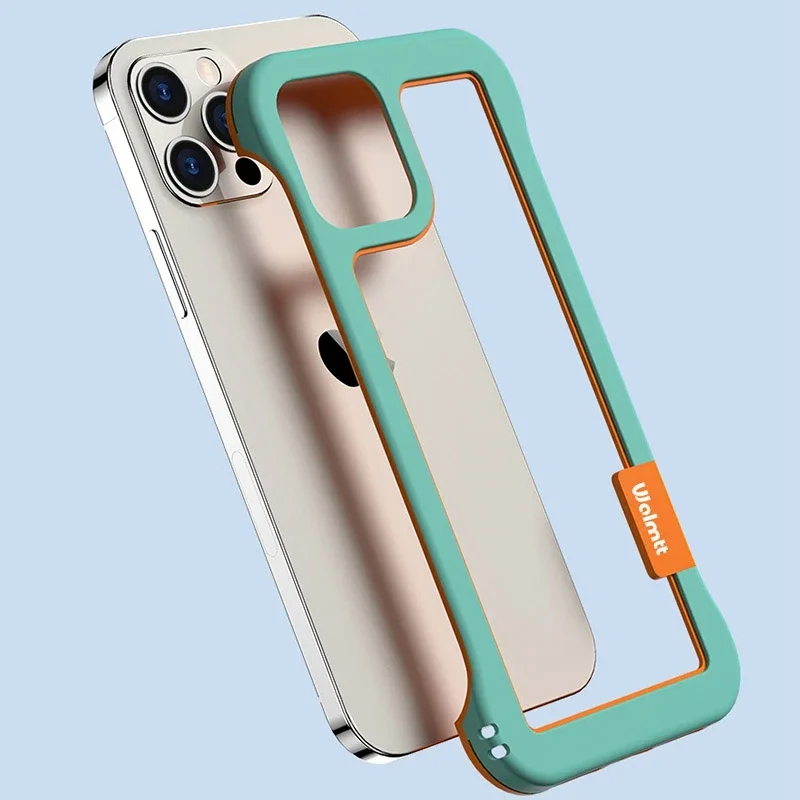 Light Heat Dissipation Soft Bumper Case For iPhone 12 14 13 15 Pro Max Shockproof Phone Cases Luxury Silicone Frame Accessories