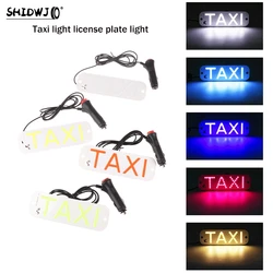 1pcs Taxi Light Taxi LED Sign Decor Logo Flashing Hook On Car Window Car Charger Inverter For Driver Accessories