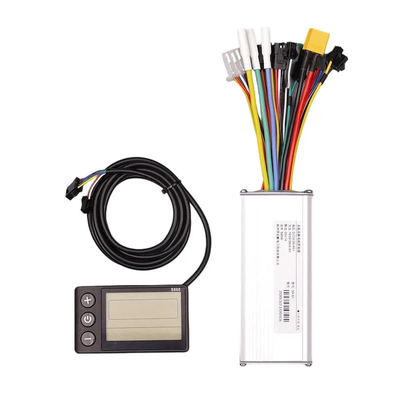 

500W Brushless Motor Controller Kit 24-48V with LCD Display, S9-61 & S866 for E-Bike Scooter Electric Bicycle