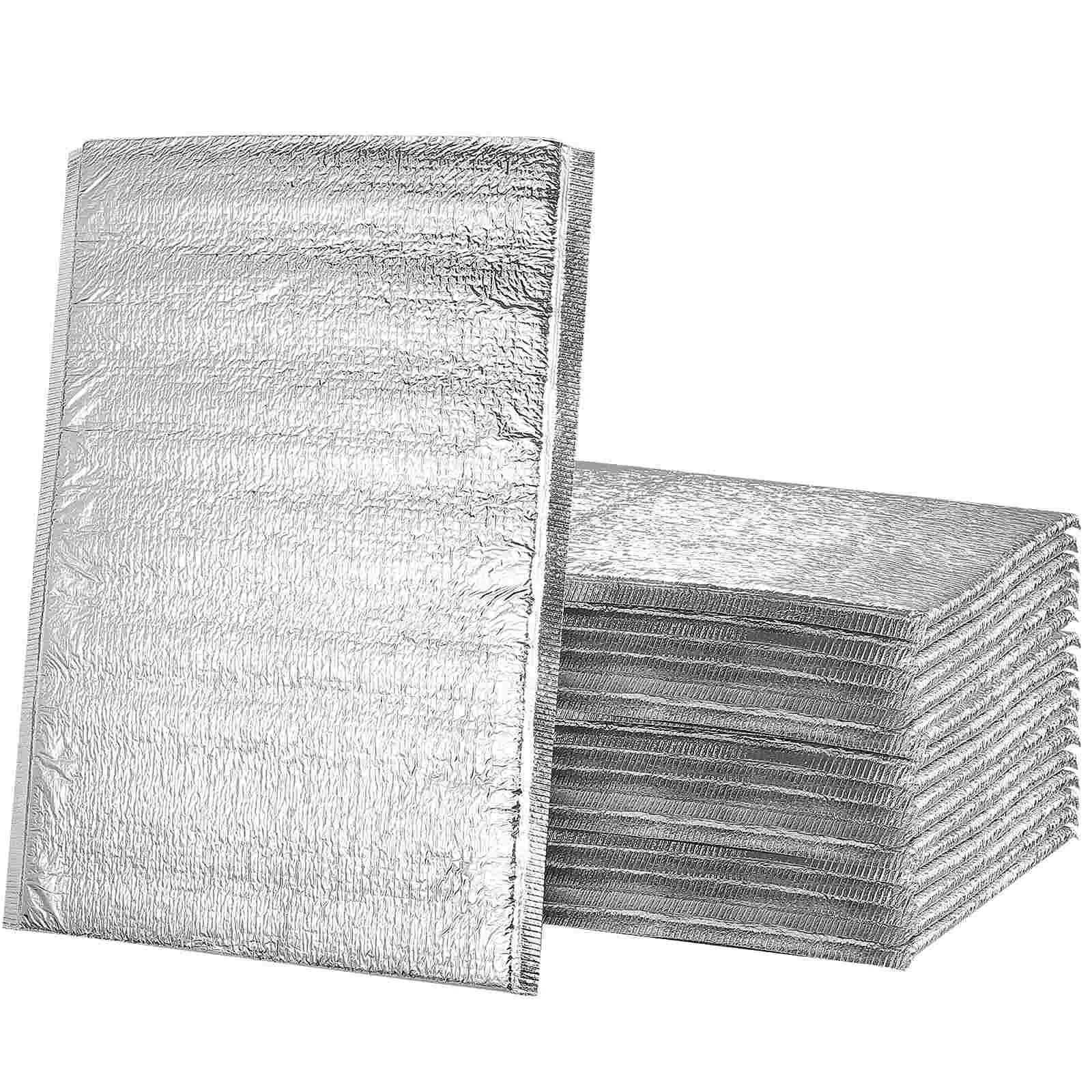 

Disposable Insulation Bag 100pcs Aluminum Foil Pouch Thick Thermal Bags for Picnic Camping Takeout Food Storage Freshkeeping