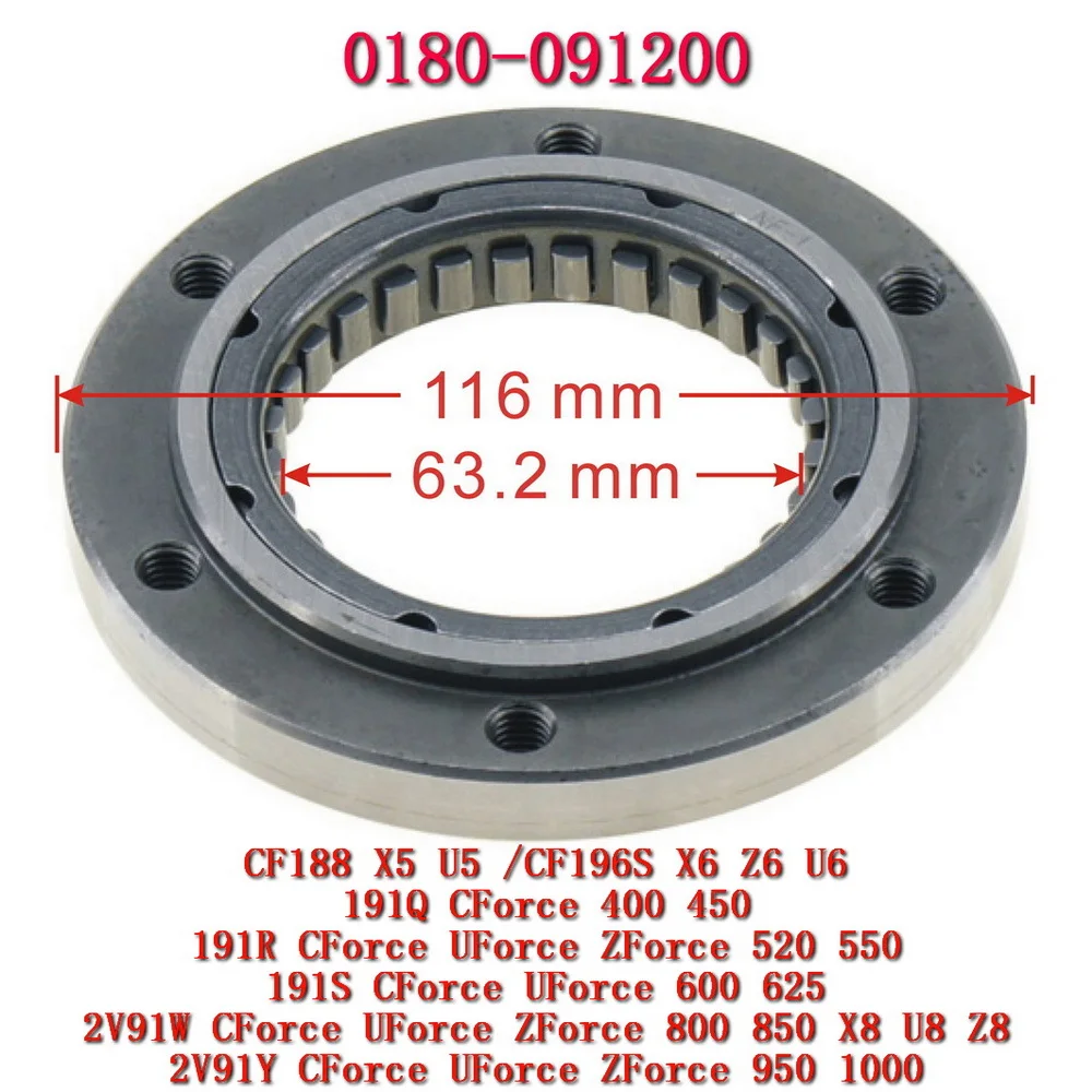 Overriding Clutch For CFMoto 0180-091200 CForce 400 450 ATV UTV SSV Accessories CF 400L 450L 400S 450S 191Q CF400AU For CF400AU