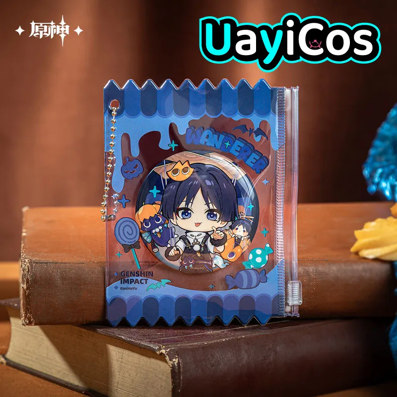 

Original Badge Genshin Impact Wanderer Wriothesley Badge Holder Set Twilight Whimsy Series Ornament Doll Anime Game Toy Kid