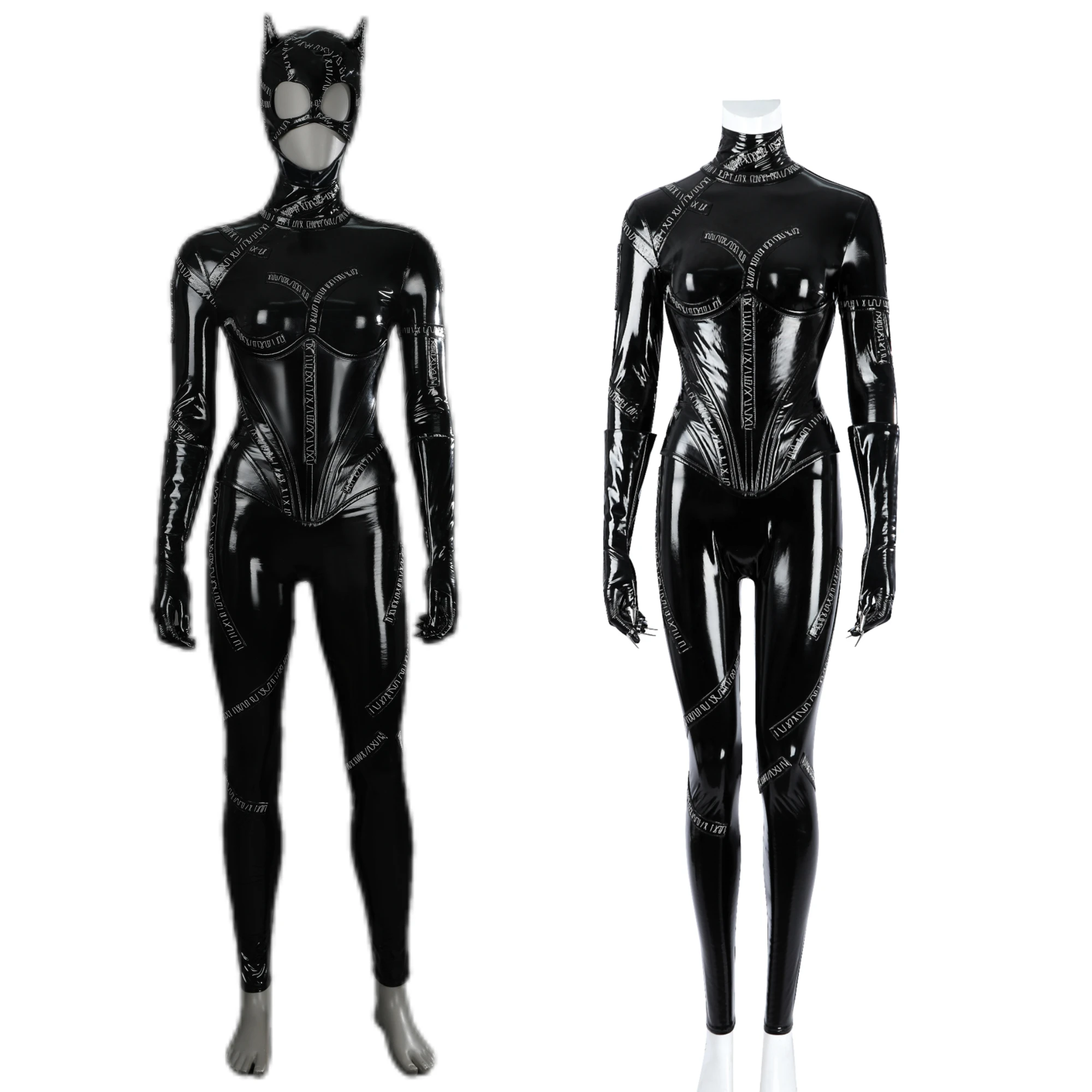 

Selina Kyle Cosplay Costume Disguise Woman Bodysuit Cattsuit Halloween Carnival Party outfits