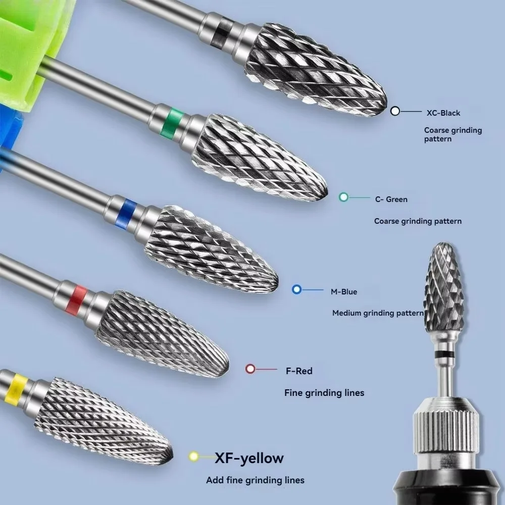 Polimento remoção manicure cabeça de moagem de aço pele morta cabeça de milho cabeça de moagem de unhas acessórios da máquina de moagem