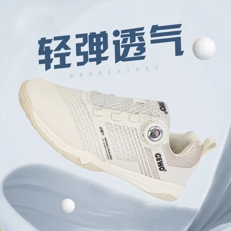 

Professional Table Tennis Shoes Men's and Women's Same Badminton Shoe Button Design Tennis Shoe Competition Training Sports Shoe