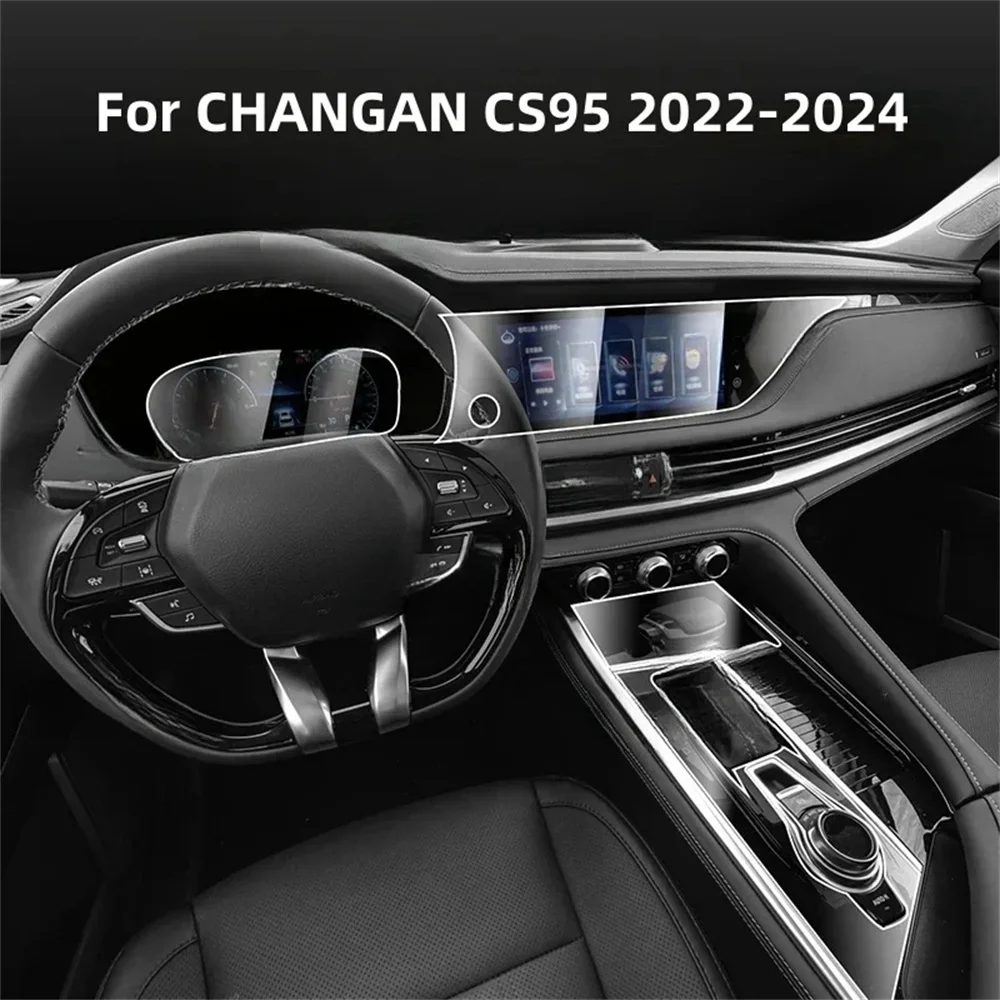 

TPU Anti-scratch Car Door Center Console Media Dashboard Navigation Protector Film For CHANGAN CS95 2022-2024 Car Interior