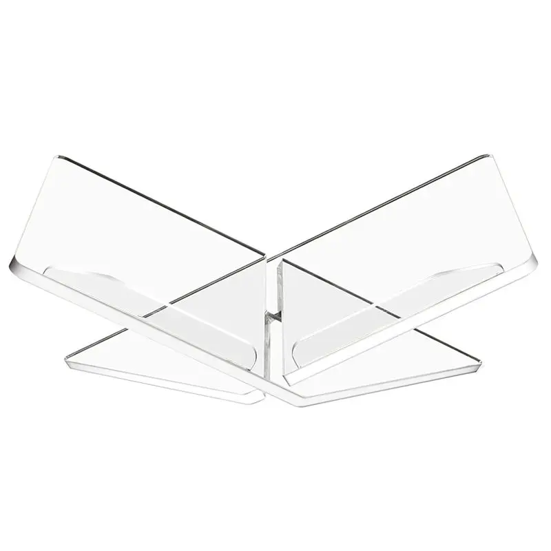 

J1UL1N Прозрачный акриловый держатель для книг, подставка для чтения для открытых и закрытых книг, журналов