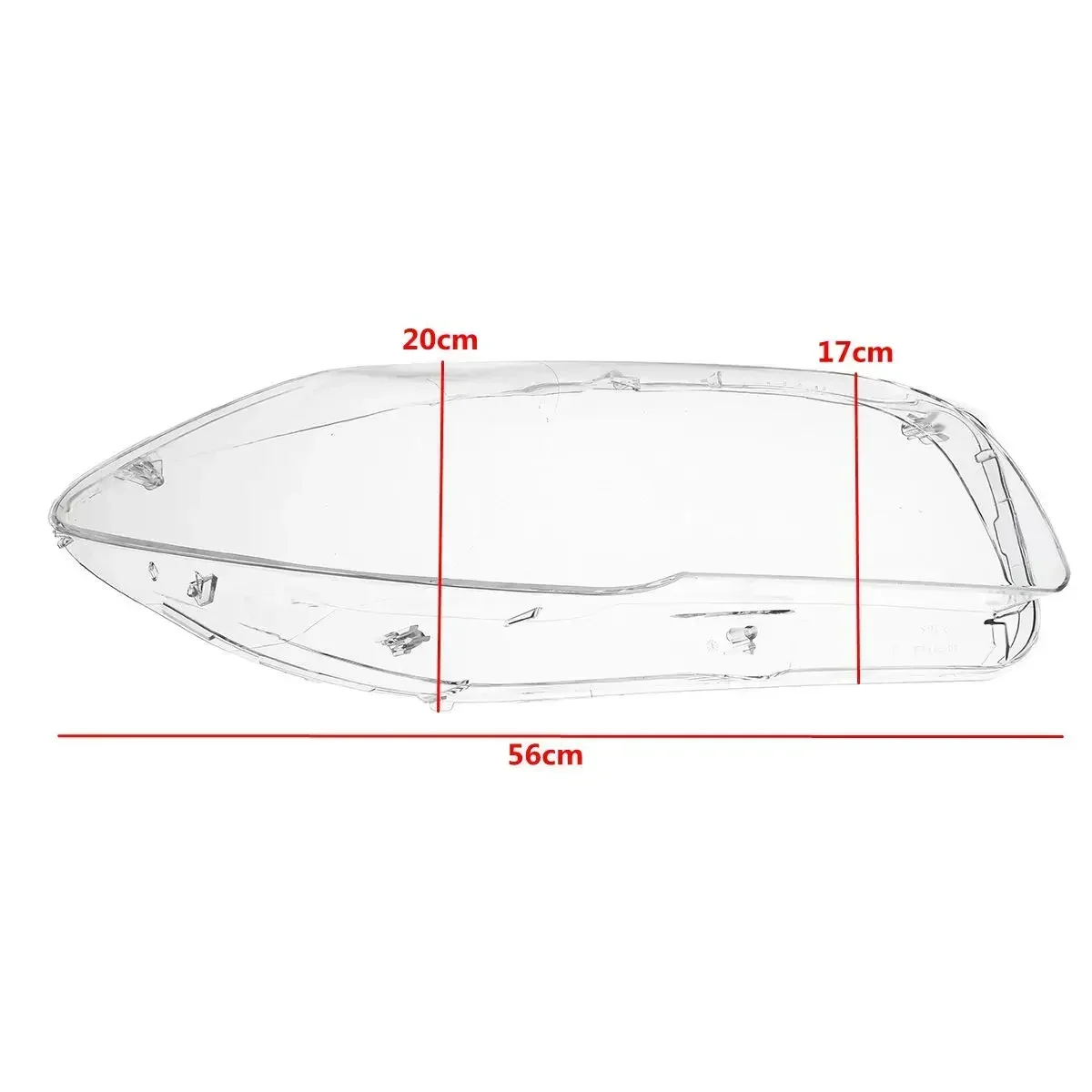 Pair Car Front Headlight Lens Cover For BMW 5-Series F10 F18 520 523 525 535 530 2010-2017 Headlamp Cover Clear Shell view 3