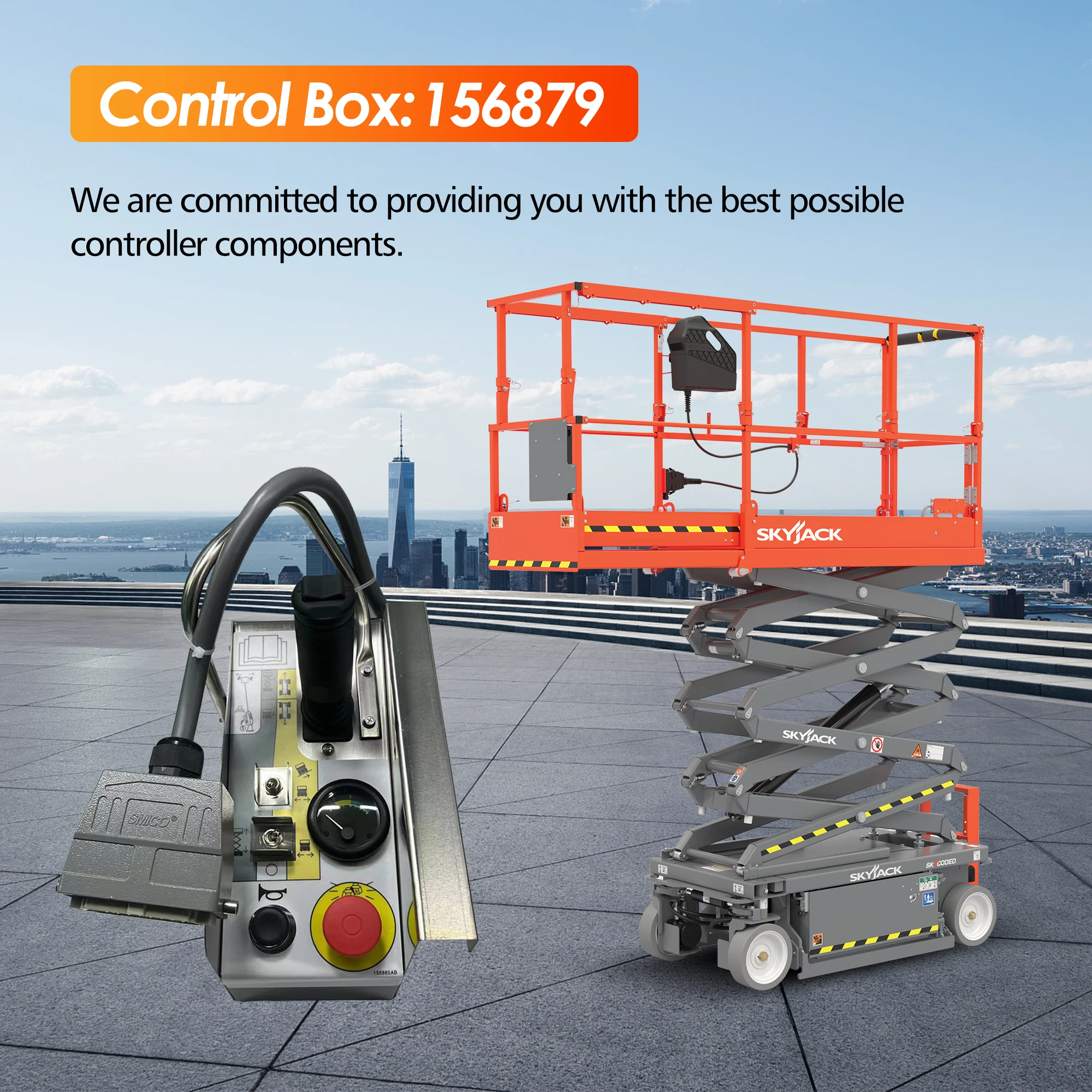 Control Box 156879 156991 for Hydraulic-Driven Skyjack Scissor Lift SJIII4620 SJIII4626 SJIII4632 SJIII3219 SJIII3220 SJIII3226