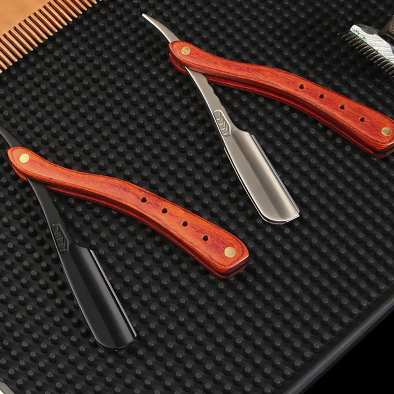 Pisau cukur pria, pisau cukur alis lipat multifungsi profesional paduan seng dengan klip kepala pemotong