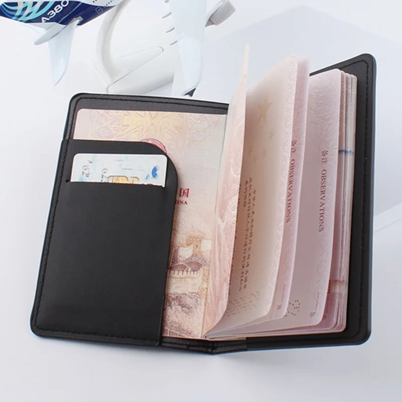 غطاء جواز سفر من جلد البولي يوريثان، حامل جواز سفر، محفظة نقود، محفظة معرف البنك، المطار، بطاقة الادمان، حقائب تنظيم الأعمال