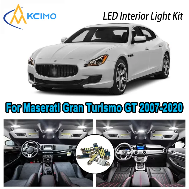 

For Maserati GranTurismo GT M145 2007-2020 Premium Bright LED Interior Dome Map Trunk Light Kit Car Led Lamps Canbus No Error
