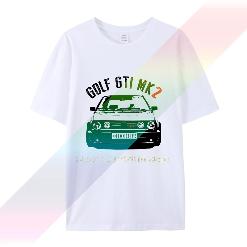 

Футболка для гольфа, рубашки для гольфа GTI, рубашки GTI MK2, классические рубашки для гольфа, рубашки с машинами, футболки с машинами, мужские футболки,