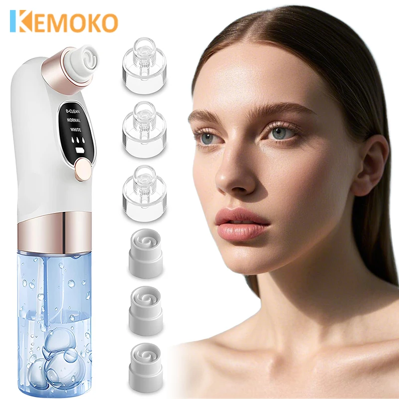 Electric Blackhead Remover Pore Vacuum Face Cleaner Pimple Acne Black Head Removal Water Cycle Black Dot Remove Cleasing Machine