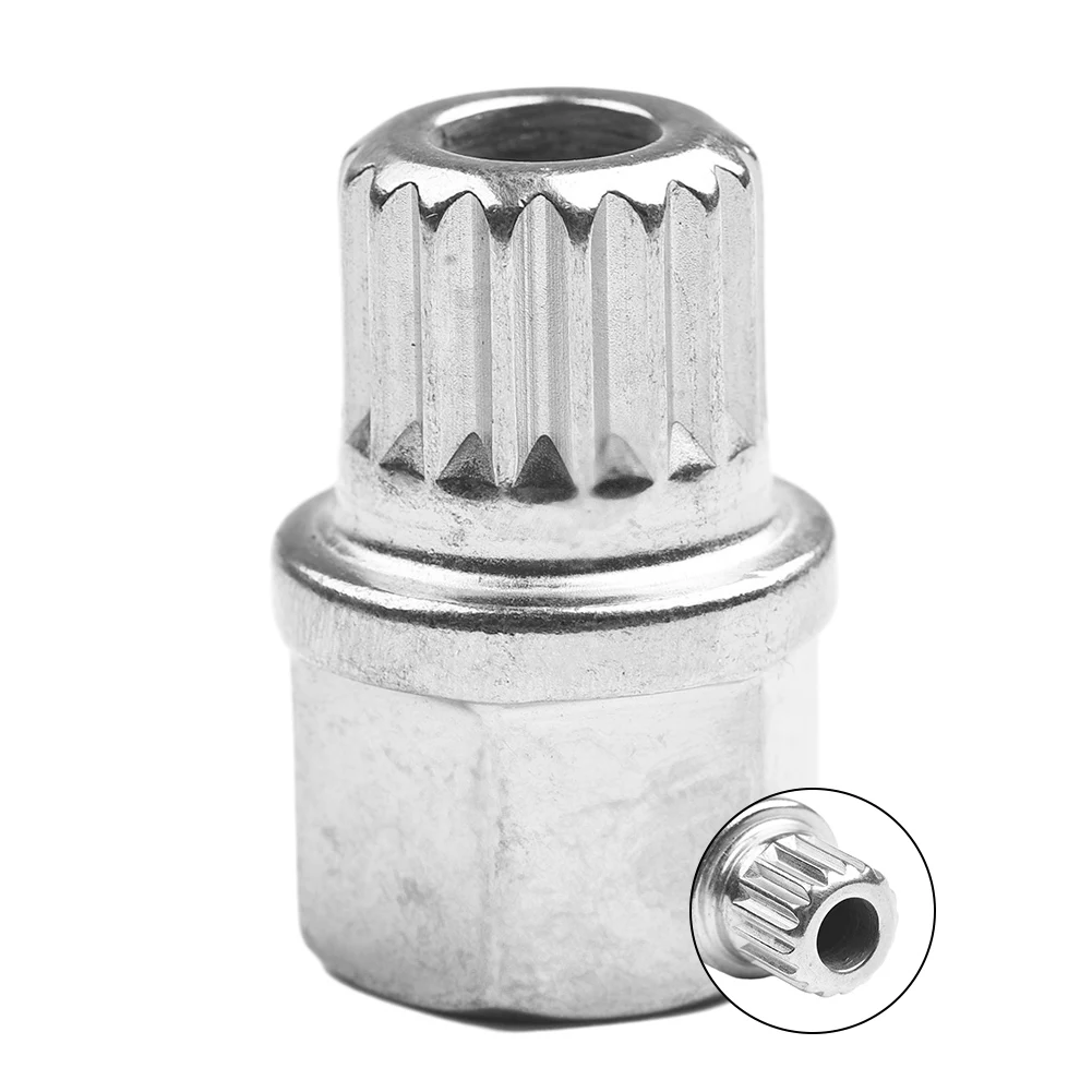 Anti-theft Lug Nut Wheel Lock 1pc 20x28mm Maximum 120Nm New Removal Tool Silver Tone Wheel Lock Lug Removal Key