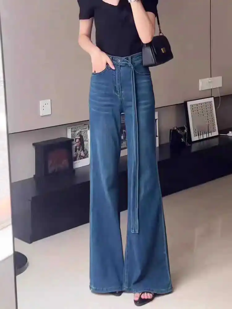 المرأة مضيئة الجينز Harajuku Y2k اليابانية 2000s نمط 90s الجمالية فضفاض سراويل جينز فاسق جان السراويل خمر Trashy الملابس