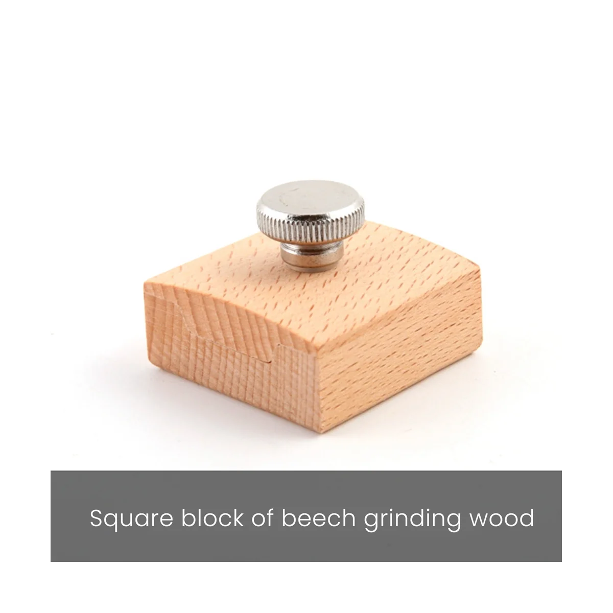 Set di blocchi di carta vetrata in legno da 3 pezzi blocco di levigatura a mano con cuneo smussato quadrato strumento di lucidatura per molatura dei bordi in pelle fatto a mano