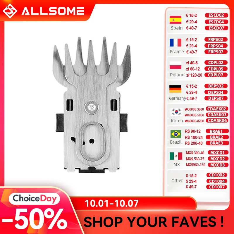 ALLSOME 2 Pcs Electric Hedge Trimmer Cordless Household Trimmer Blades Weeding Shear Pruning Mower DIY Garden Tool