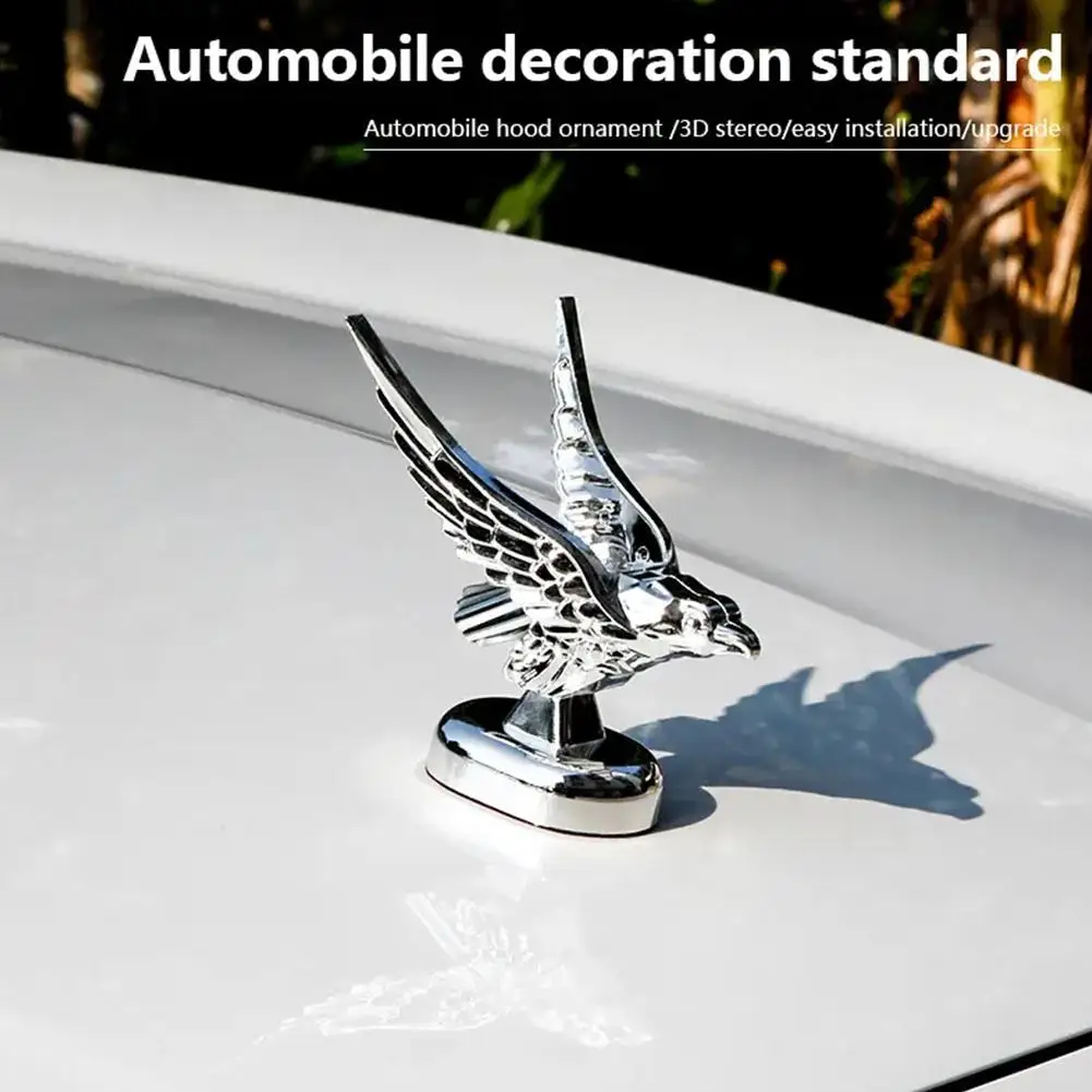 3D Flying Eagle Emblem Car Logo Front Hood Ornament Car Car Stickers Eagle Badge Stickers Badge Accessories Decoratiion