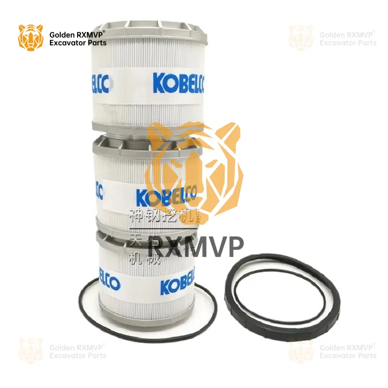 For Kobelco SK kx -6/-6E/-8/Super 8/SK200/210/250/260/350/460 Hydraulic Return Oil Filter Element Excavator Accessories