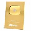 Botón de reproducción de YouTube, medalla de YouTube plateada y dorada, decoración de pared, celebridad de Internet 4