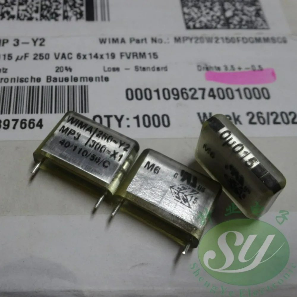 5pcs/lot MP3 0.015uF 300VAC 15nf 153 Y2 brand new 15mm film capacitor MPY20W2150FDGMMSC9