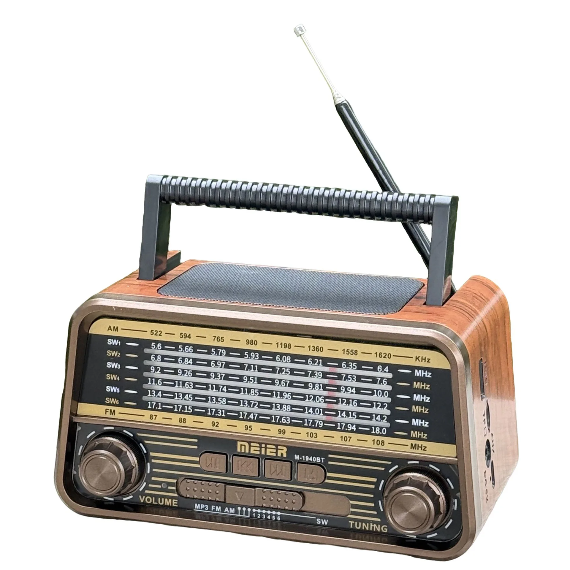 

Портативная Bluetooth-колонка с FM/AM/SW-радио и поддержкой карт памяти для использования на улице