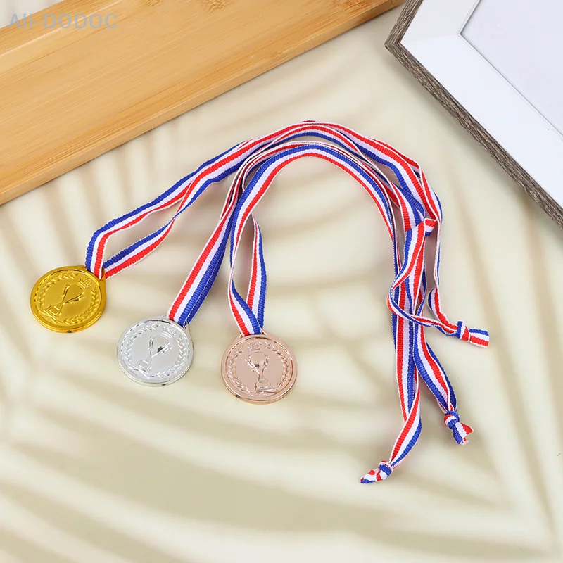 Gold Silver Bronze Award Medal Winner Reward Football Competition Prizes Award Medal For Souvenir Gift Outdoor Sport Kids Toys