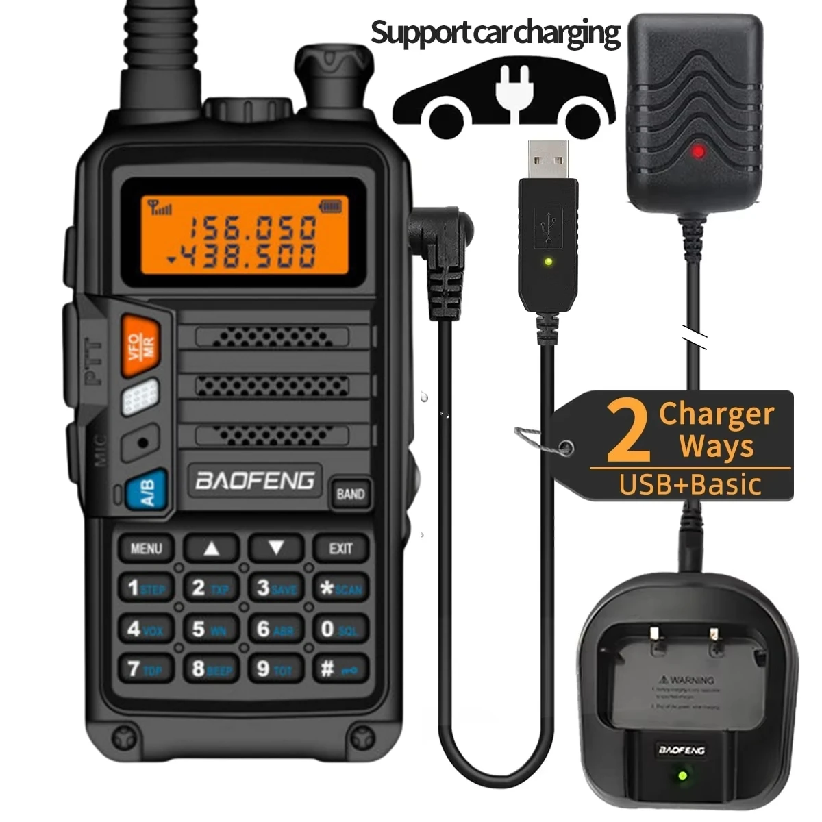 

Мощный ручной трансивер BAOFENG UV S9 Plus с UHF VHF Двухдиапазонная рация дальнего действия 16 км Любительская УФ 5R двухсторонняя радиосвязь