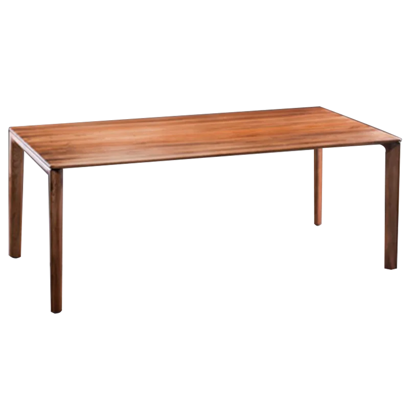 North American black walnut wood desk, all solid wood tea table, Nordic minimalist dining table, writing desk