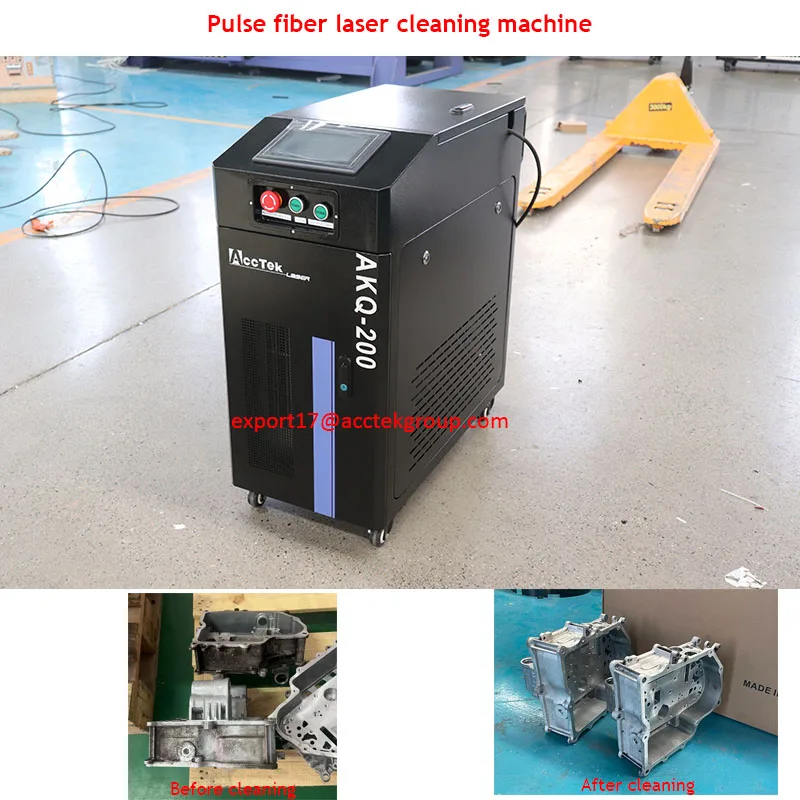 Pulse Laser 200w 300w 500w JPT Max Raycus Rust Removal Fiber Laser Cleaning Machine