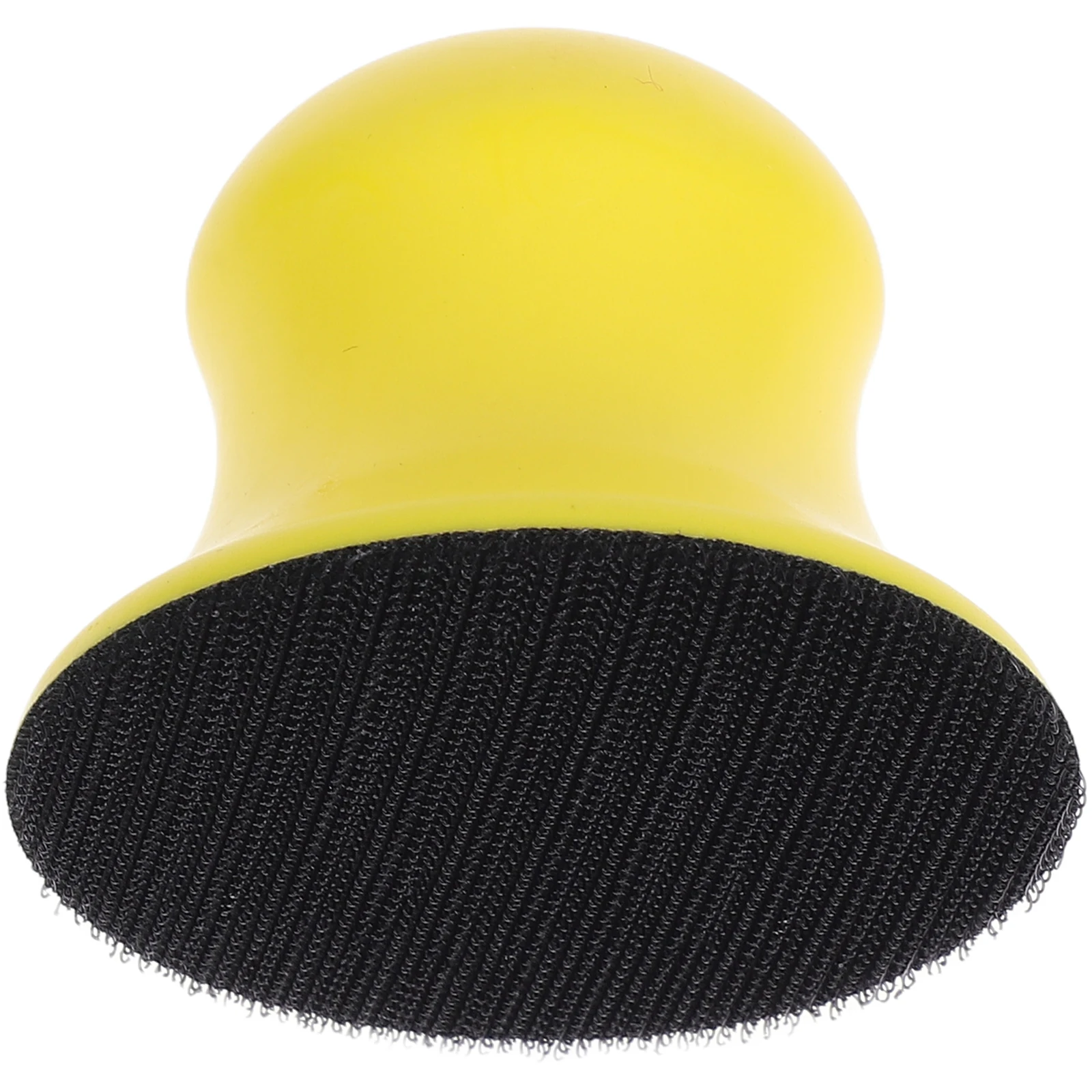 

2 Inch 50mm Yellow PU Foam Sanding Discs Round Handheld Hook Loop Backing Manual Grinding Tools for Wood Plastic Metal