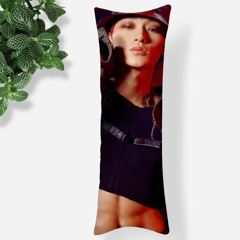 KPOP Boy ATEEZ Pillowcase Printed Satin Fabric Pillow Cover Rectangular Zipper Kawaii Body Cover Dropshipping 0811