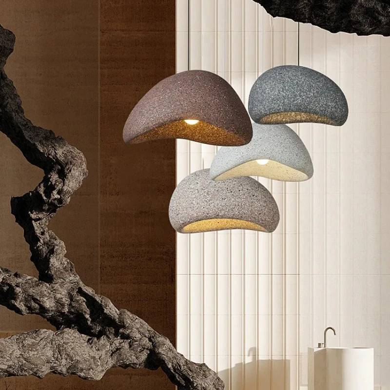 

Nordic Wabi Sabi Ceiling Chandelier Modern E27 LED Dining Table Pendant Lights for Living Room Bedroom Loft Decor Hanging Lamp