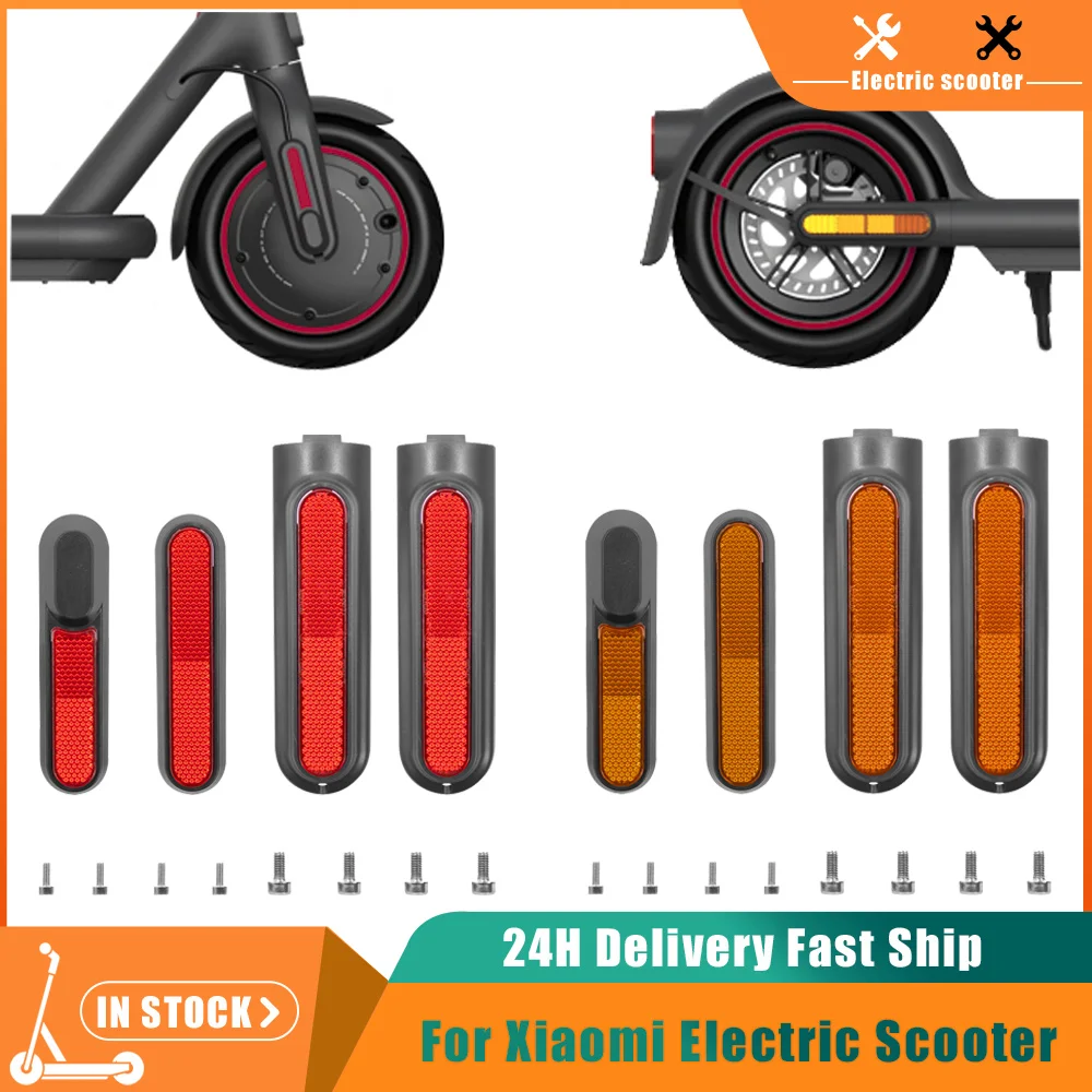 

Декоративный чехол на колесо для Xiaomi 4 Mi 4 E-Scooter 4Pro, светоотражающий чехол на переднее и заднее колесо, защитный чехол с винтом для электрического скутера