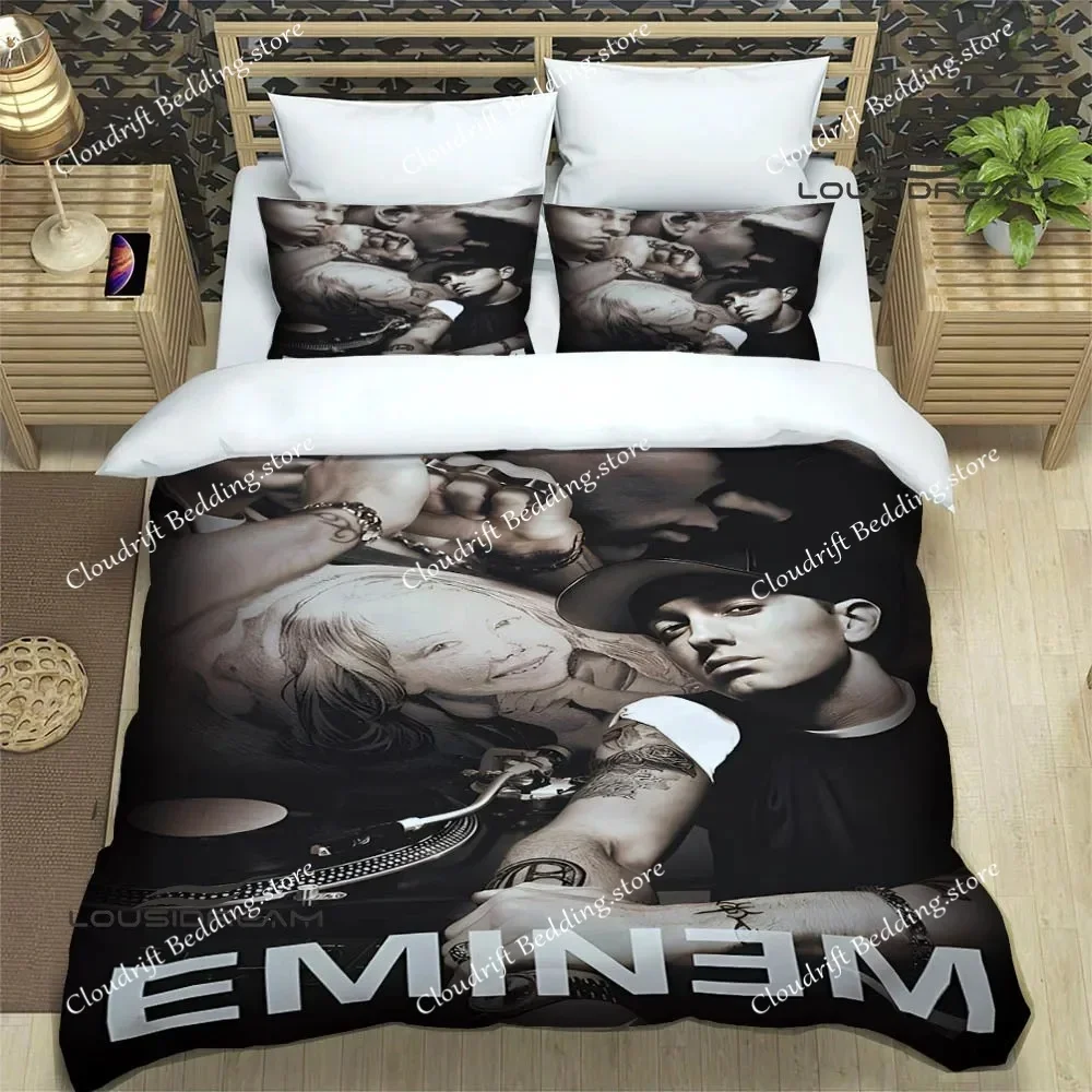 

Eminem hip -hop singer print Bedding Sets exquisite bed supplies set duvet cover comforter set bedding set luxury birthday gift0