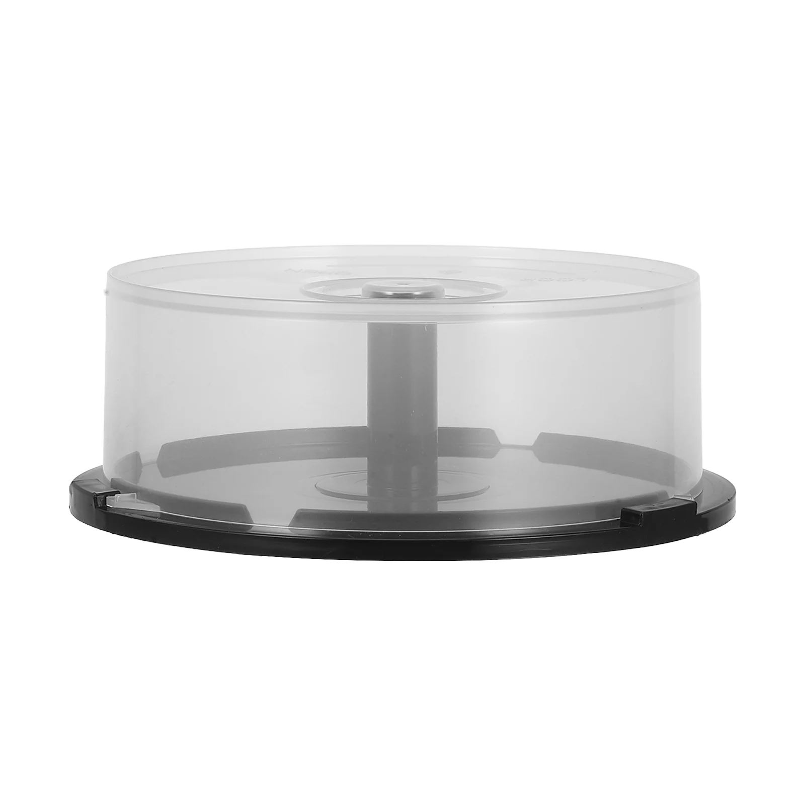 

CD Storage Bin Containers Round with Cover Dvd Holder Disc Boxes Cakebox Empty Bucket