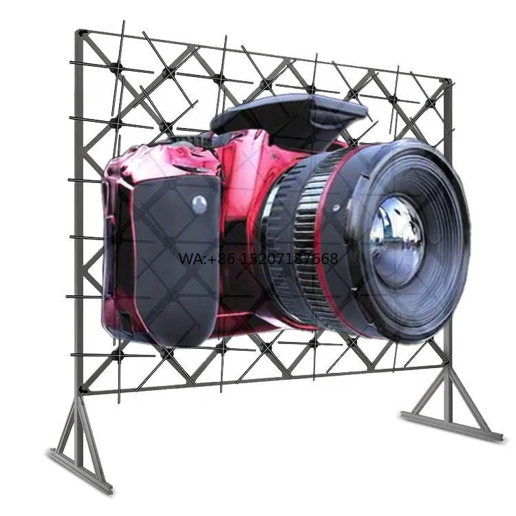 

Splicing Advertising Machine Projector 65cm 3*3 4*4 Stereo air Suspension HD Animation Replacement Content 3D Hologram Fan