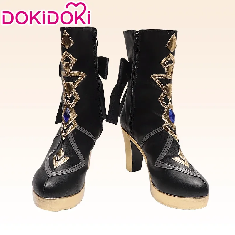 Navia/clorinde/chiori/gorou schuhe spiel genshin impact cosplay dokidoki frauen cosplay fontaine navia schuhe clorinde cosplay schuhe