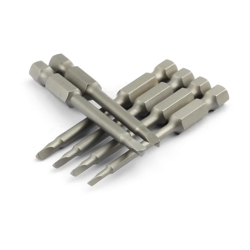 6Pcs 65mm Triangular Screw Bits Set Alloy Steel Magnetic Electric Screw Driver Triangle Bit Screw Head 1.8 2.0 2.3 2.5 2.7 3.0mm